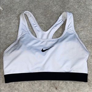 White nike sports bra